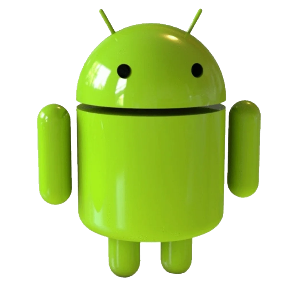 Adorable Android Robot Clipart: Charming Green Digital Mascot Design