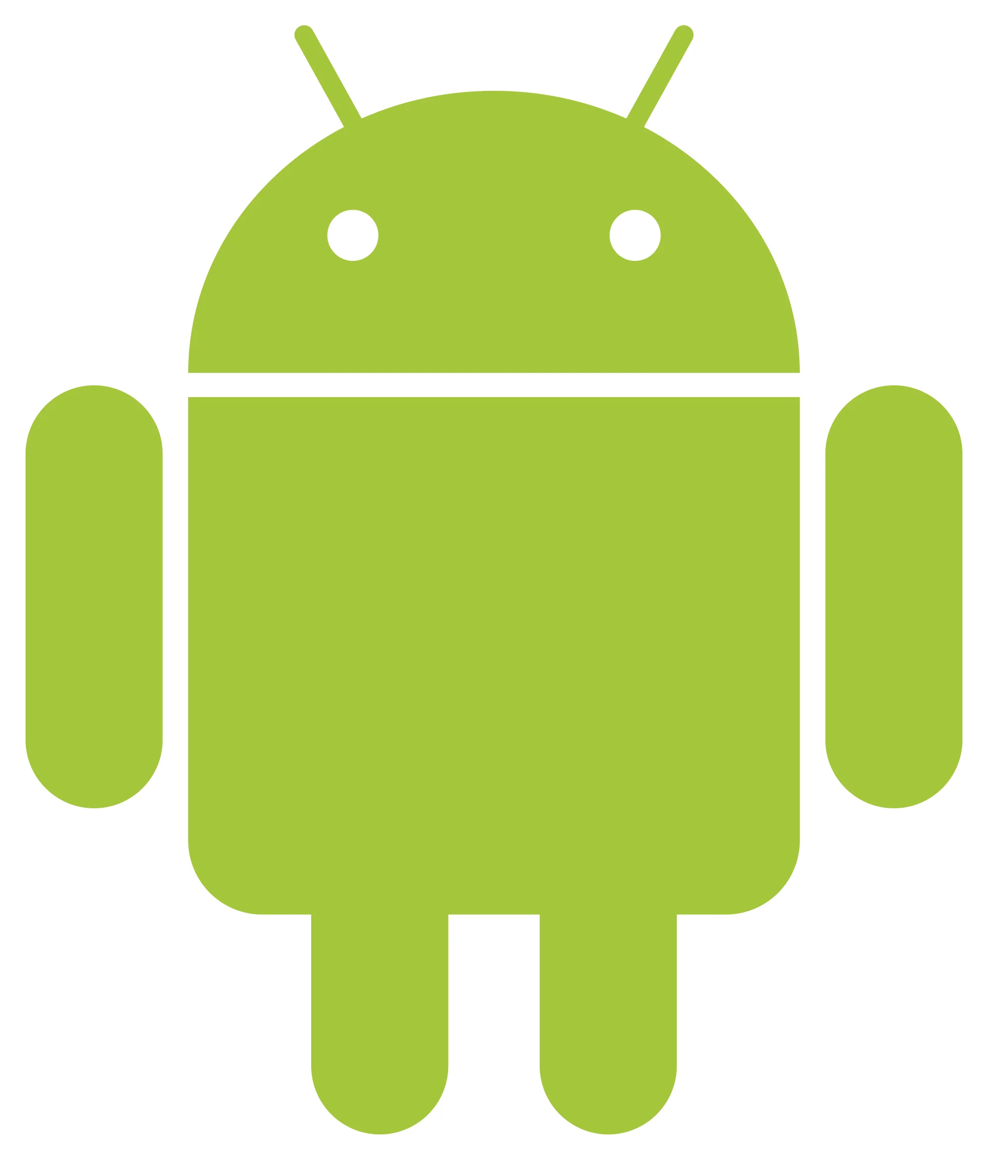 Cute Android Robot Mascot Official Logo Clipart Design Symbol