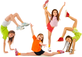 Dynamic Kids Exercise and Fitness Clipart Showcase of Energy and Movement
