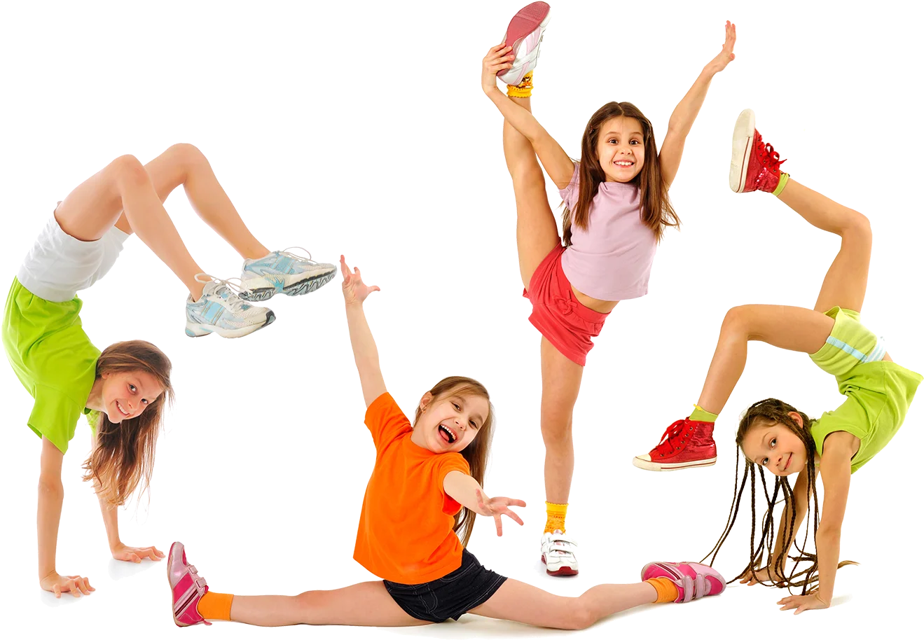 Dynamic Kids Exercise and Fitness Clipart Showcase of Energy and Movement
