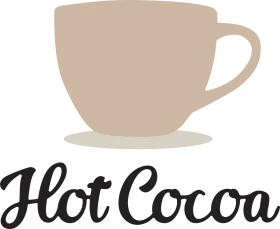 Minimalist Hot Cocoa Clipart with Elegant Beige Coffee Cup Illustration