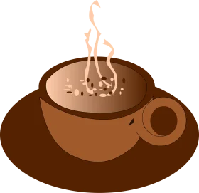 Steamy Warm Chocolate Comfort: A Delightful Hot Cocoa Clipart Illustration
