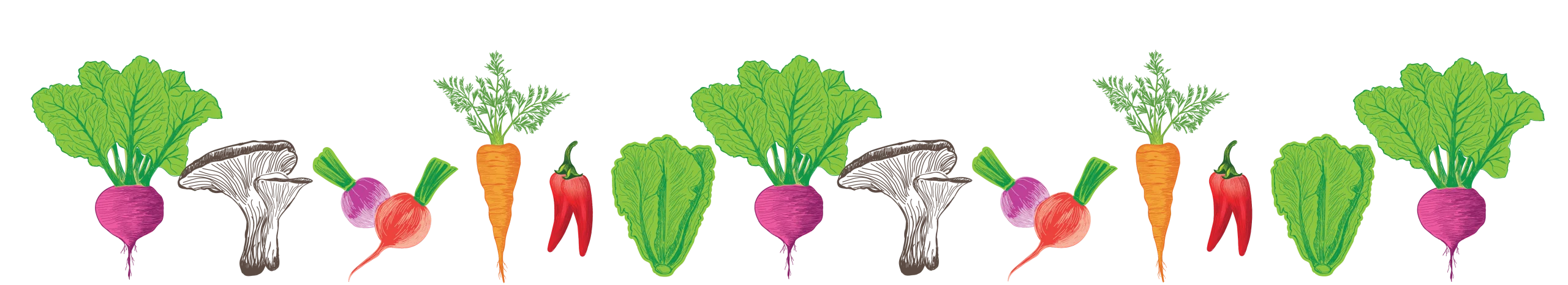 Cheerful Garden Harvest Clipart: Fresh Vegetables Dancing in Playful Arrangement