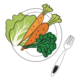 Fresh and Nutritious Vegetable Medley Healthy Eating Clipart Illustration
