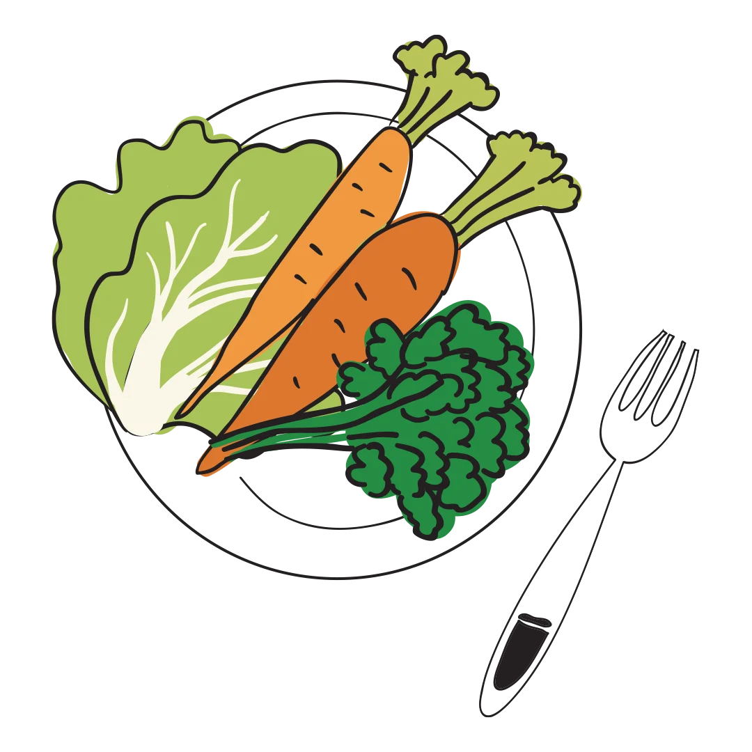 Fresh and Nutritious Vegetable Medley Healthy Eating Clipart Illustration