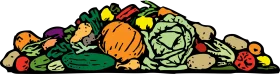 Fresh Harvest Bounty: A Colorful Illustration of Vegetable Clipart Delights