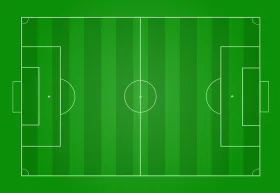 Minimalist Football Soccer Field Tactical Clipart Diagram Illustration