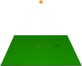 Minimalist Green Football Field Clipart Illustration with Simple Design