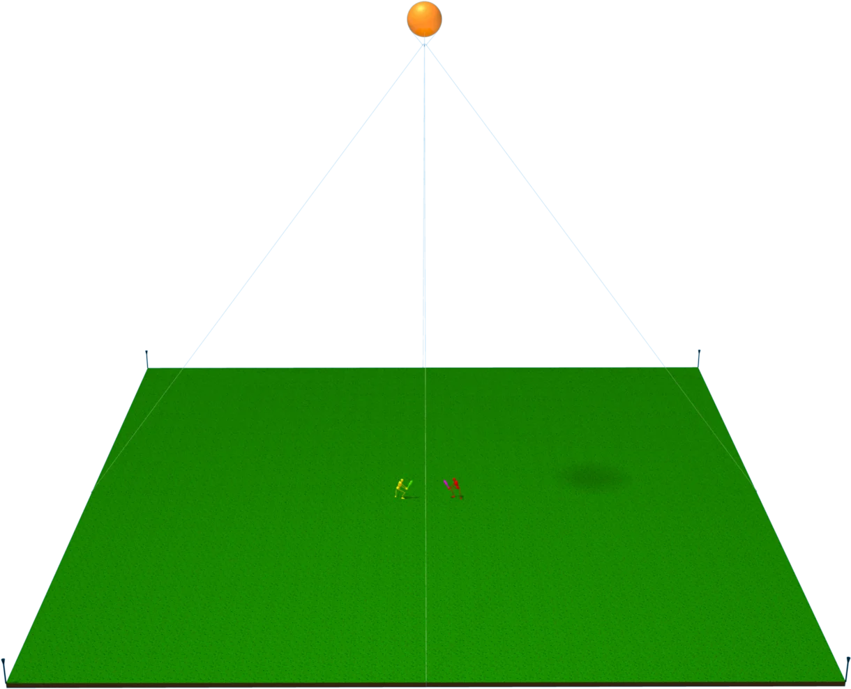 Minimalist Green Football Field Clipart Illustration with Simple Design