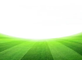 Pristine Green Soccer Field Clipart - Smooth Gradient Perspective Design