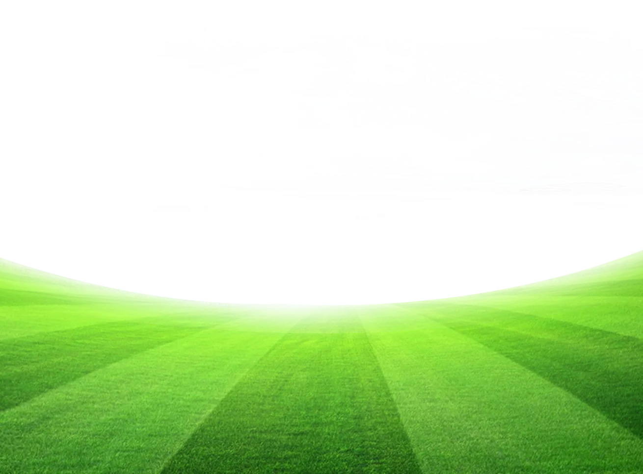 Pristine Green Soccer Field Clipart - Smooth Gradient Perspective Design