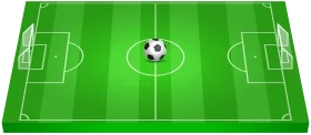 Pristine Soccer Field Clipart Illustration with Classic Football Layout