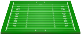 Professional American Football Field Stadium Layout Clipart Design Illustration