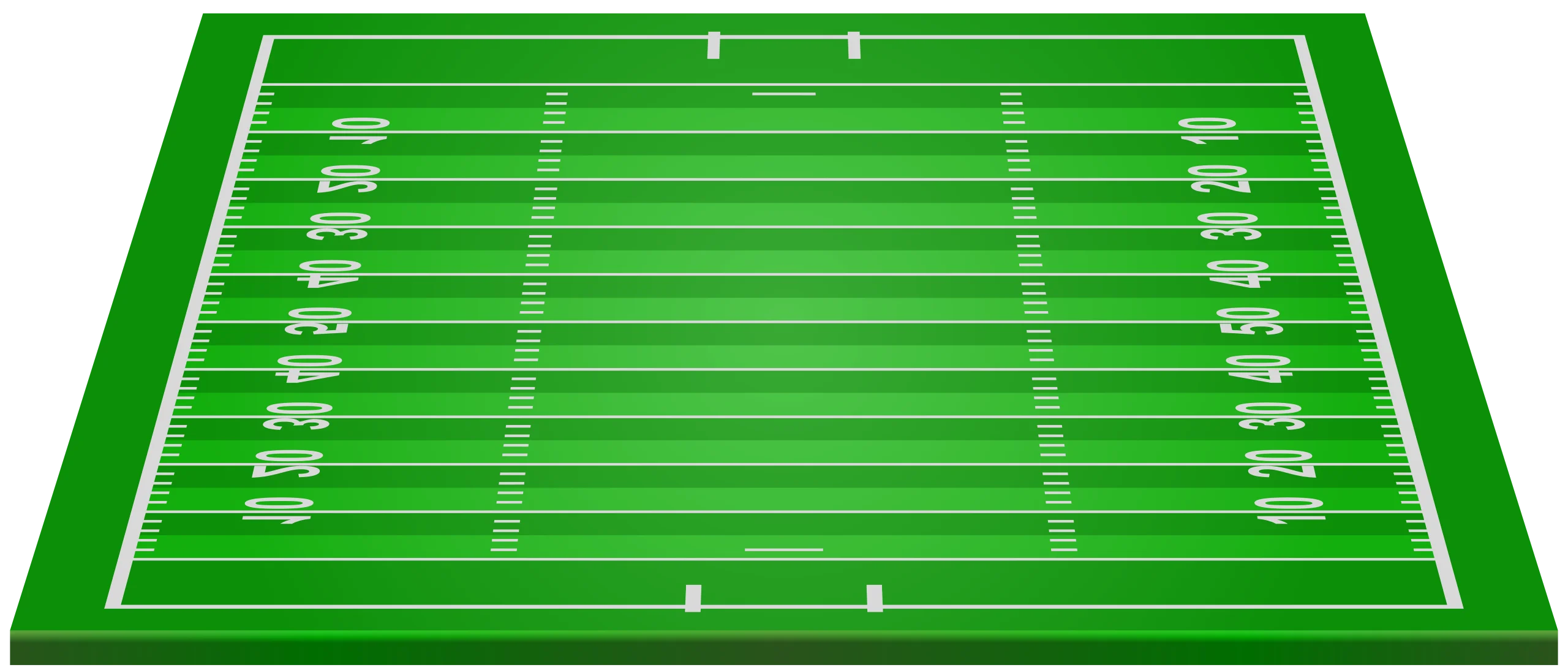 Professional American Football Field Stadium Layout Clipart Design Illustration