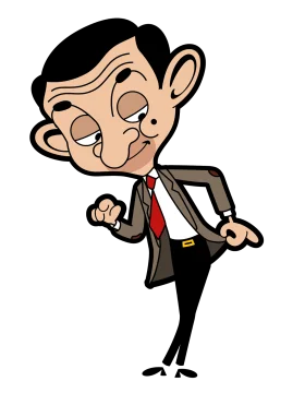 Mr. Bean Cartoon Clipart: Quirky Comedic Character in Playful Animated Style