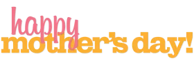 Cheerful Handwritten Happy Mother's Day Clipart Typography Design