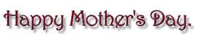 Elegant Handwritten Mother's Day Celebratory Greeting Clipart Design