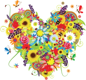 Heartwarming Floral Mother's Day Celebration Burst Clipart Design