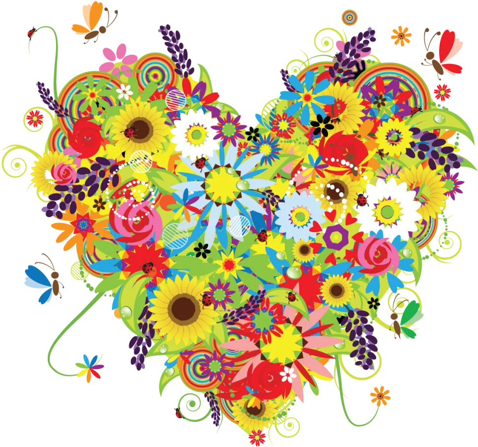 Heartwarming Floral Mother's Day Celebration Burst Clipart Design