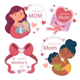 Heartwarming Mother's Day Clipart Celebrating Maternal Love and Bonding
