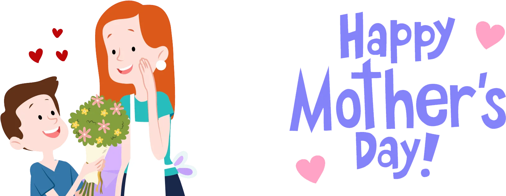 Heartwarming Mother's Day Clipart Illustration Celebrating Maternal Love and Appreciation