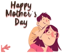 Heartwarming Mother's Day Clipart Illustration Celebrating Maternal Love and Bonding