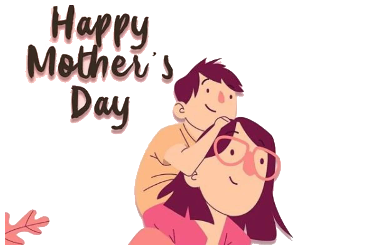 Heartwarming Mother's Day Clipart Illustration Celebrating Maternal Love and Bonding