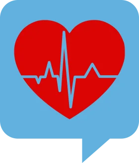 Heartbeat Pulse Rhythm Medical Health Monitoring Clipart Icon Design