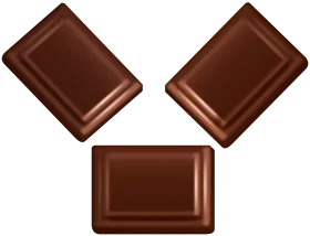 Delectable Chocolate Bars Clipart: Rich Brown Segments of Sweet Indulgence