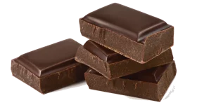 Delectable Dark Chocolate Blocks Clipart: Rich Textures and Glossy Surfaces