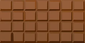 Delectable Milk Chocolate Bar Clipart with Perfectly Segmented Squares