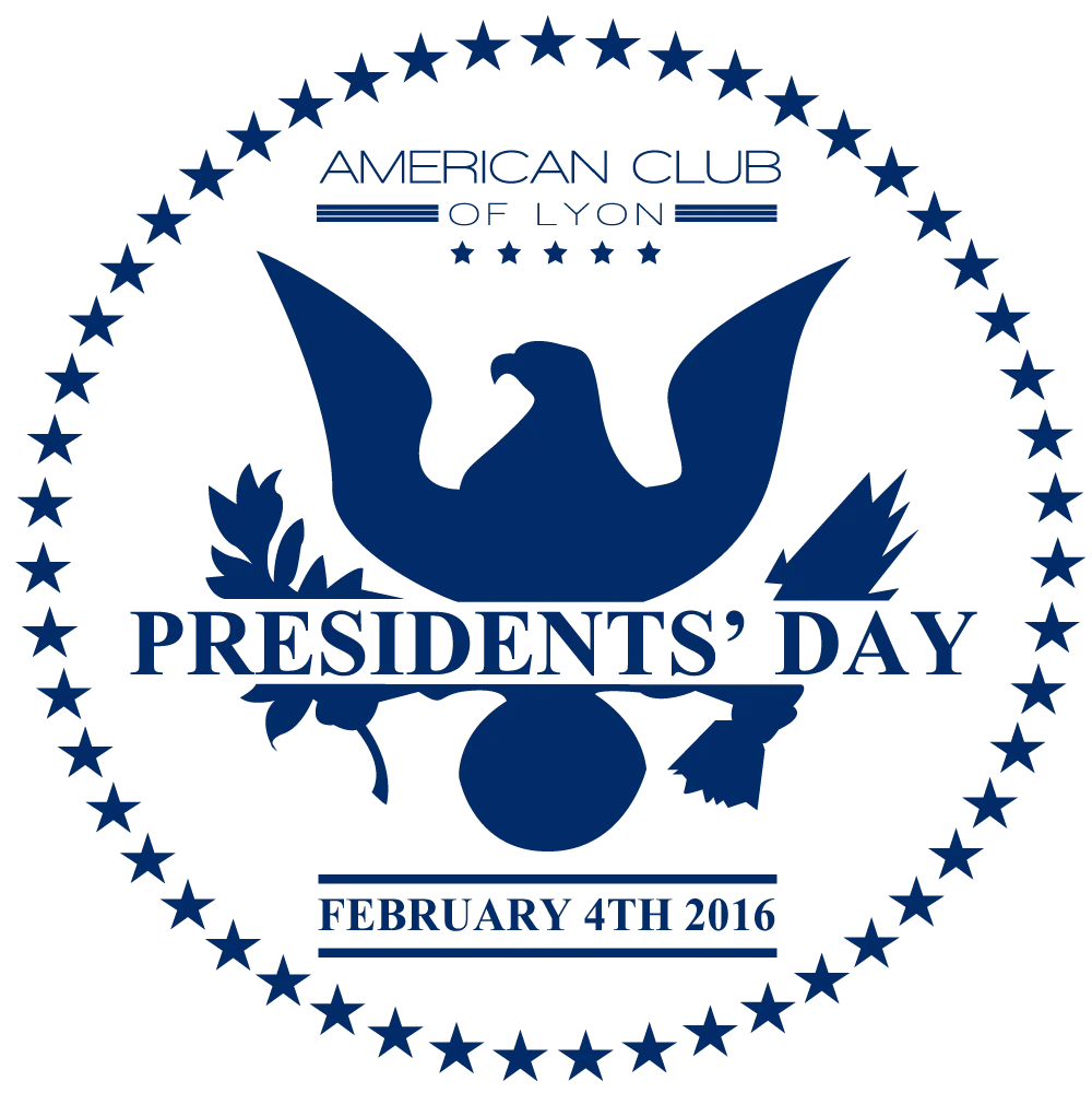 Elegant Blue Presidential Emblem Presidents Day Commemorative Clipart Design