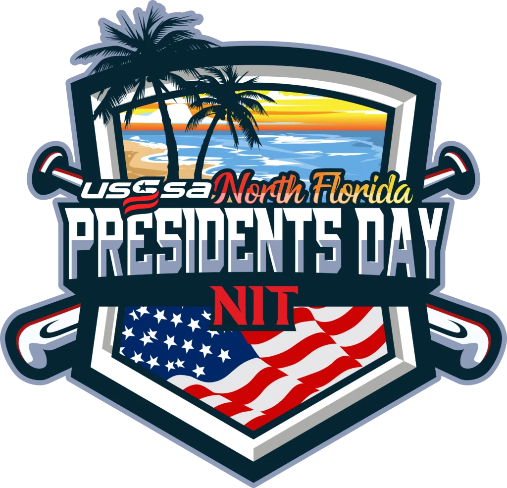 North Florida Presidents Day Commemorative Sports Clipart Design with Patriotic Elements