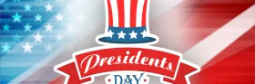 Patriotic Presidents Day Celebration Clipart with Stars and Stripes Design
