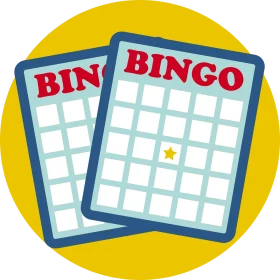 Cheerful Bingo Game Cards Clipart Illustration for Fun Social Gatherings