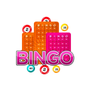 Exciting Bingo Card Clipart Illustration with Colorful Gaming Boards and Numbers