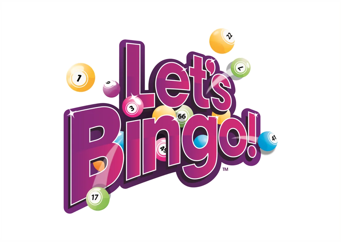 Let's Bingo! Playful and Colorful Game Clipart Design with Cheerful Typography
