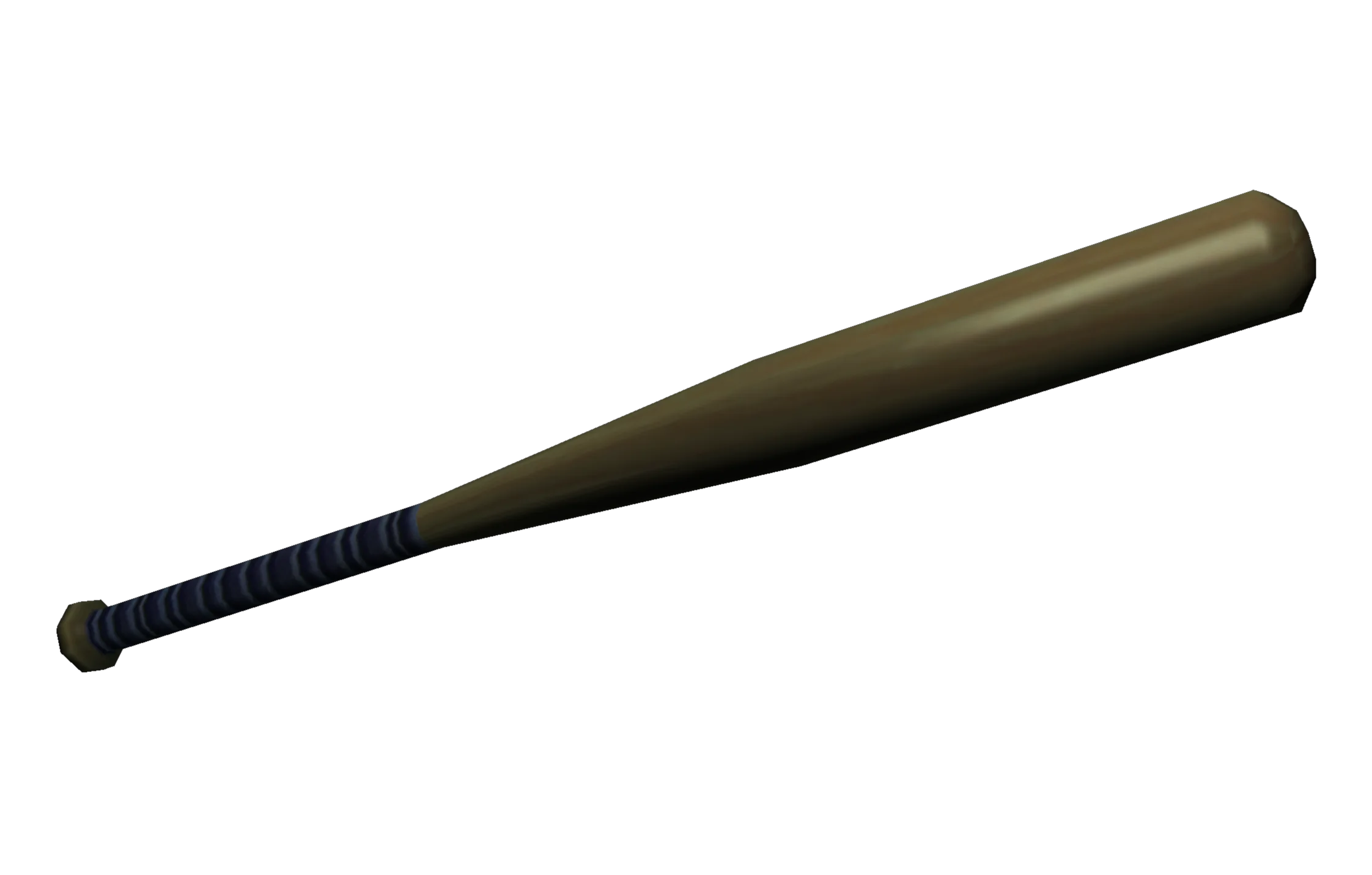 Classic Wooden Baseball Bat Clipart - Sporting Equipment Graphic Design Element