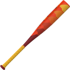 Stylized Baseball Bat Clipart with Bold Geometric Color Gradient Design