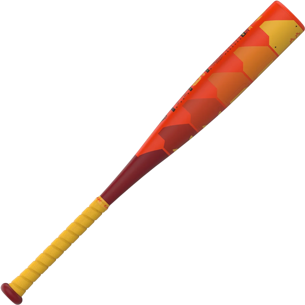 Stylized Baseball Bat Clipart with Bold Geometric Color Gradient Design