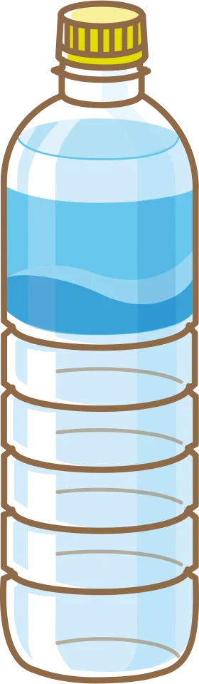 Crystal Clear Refreshment: Minimalist Water Bottle Clipart Design for Hydration Enthusiasts