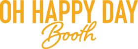 Oh Happy Day Booth - Cheerful Celebration Clipart Design with Stylish Typography