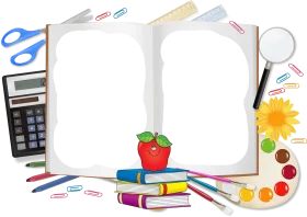 Colorful School Supplies Clipart: Educational Tools and Learning Essentials