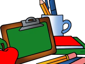 Colorful School Supplies Clipart: Learning Tools and Stationery Essentials