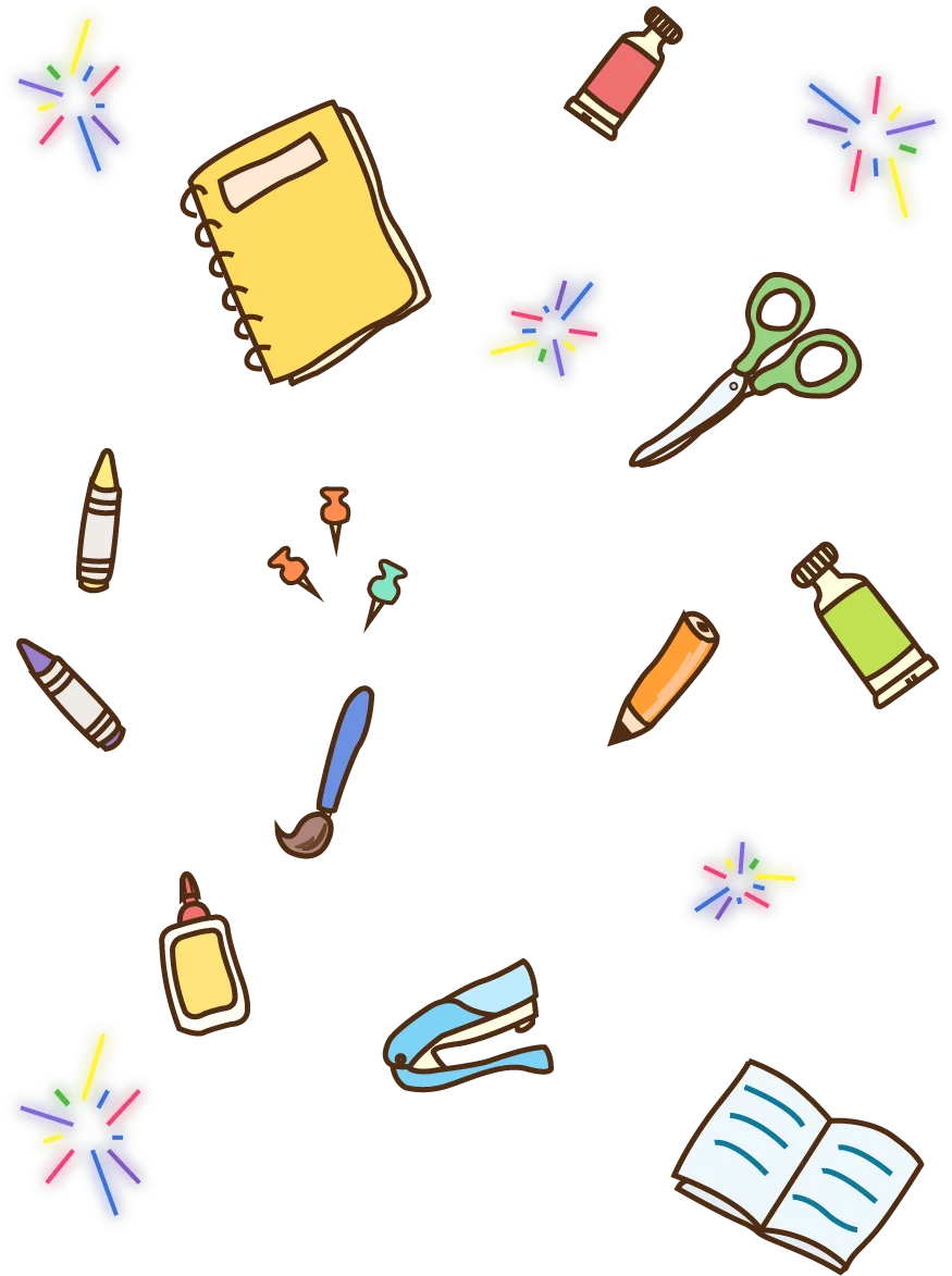 Delightful School Supplies Clipart: Colorful Educational Tools and Accessories