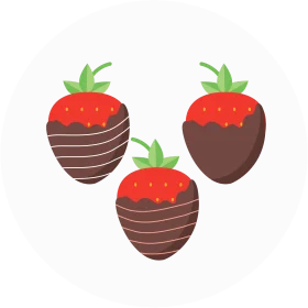 Delectable Chocolate-Dipped Strawberries Clipart Illustration for Sweet Designs