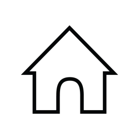 Minimalist House Outline Clipart - Simple Home Icon Design