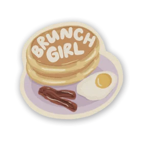 Delightful Breakfast Clipart Illustration Featuring Pancakes and Brunch Vibes