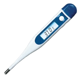 Digital Medical Thermometer Clipart Illustration for Health Tracking