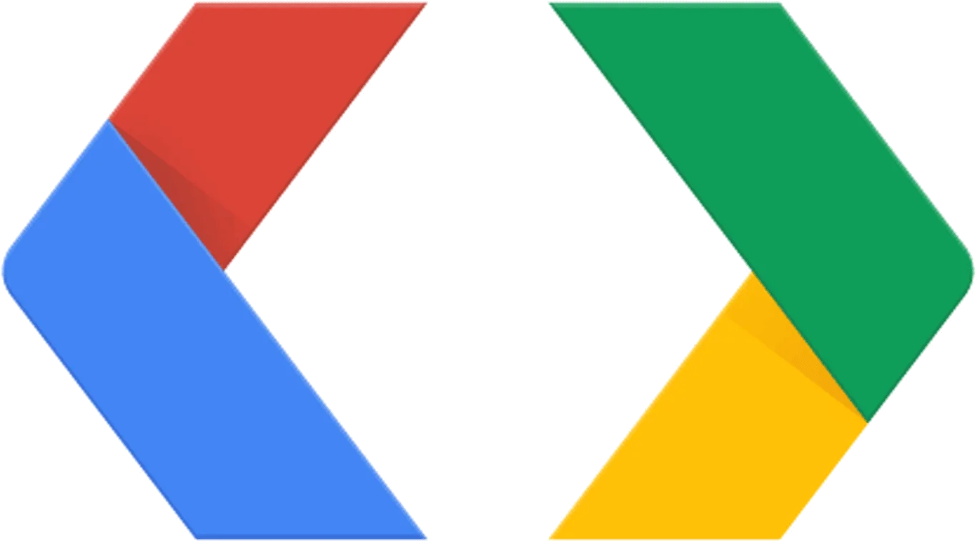 Google Developers Angular-Inspired Geometric Clipart Logo Design